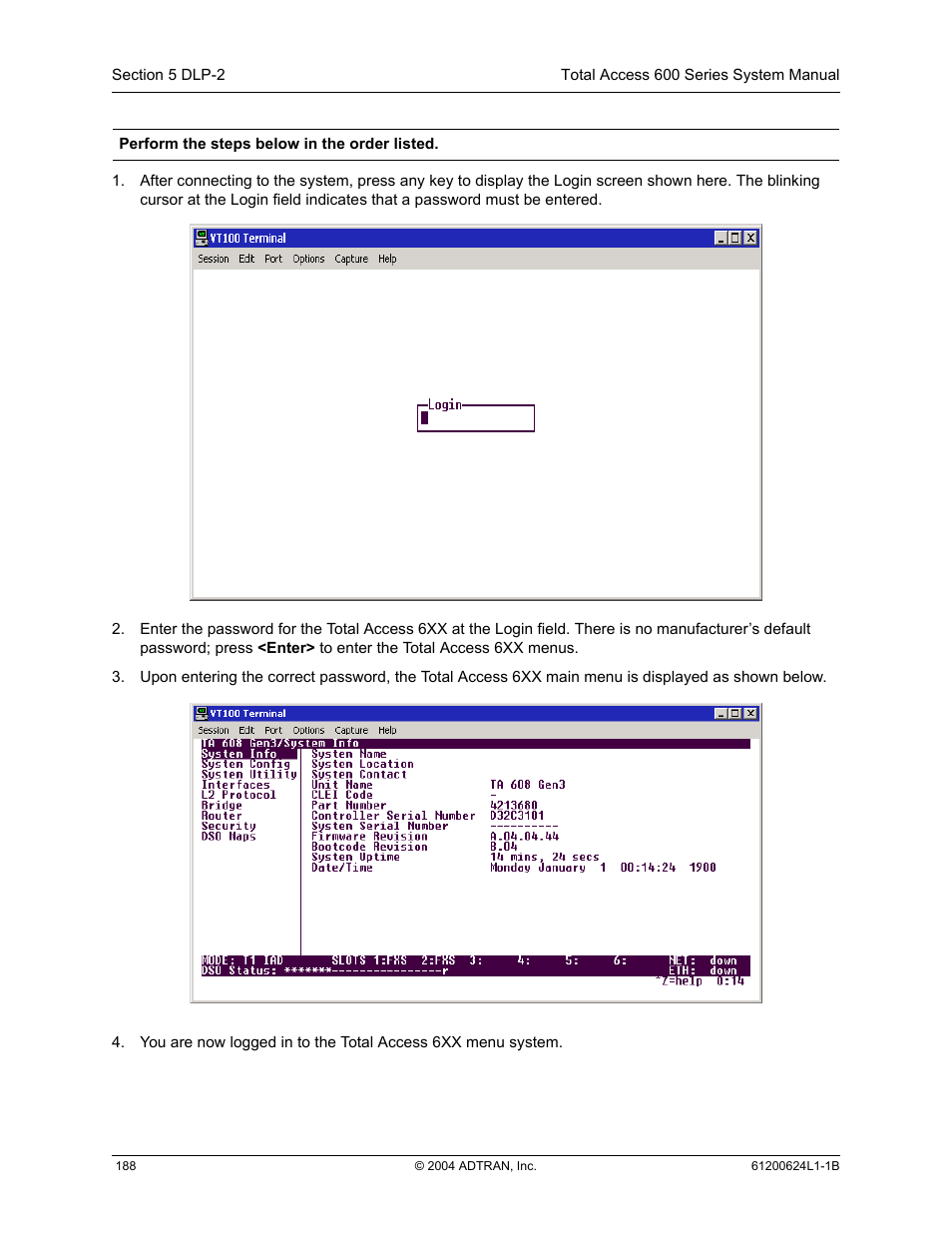 ADTRAN 600R User Manual | Page 190 / 264