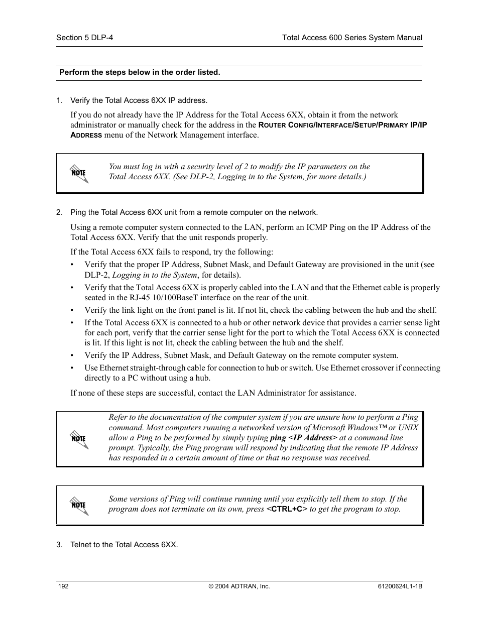 ADTRAN 600R User Manual | Page 194 / 264