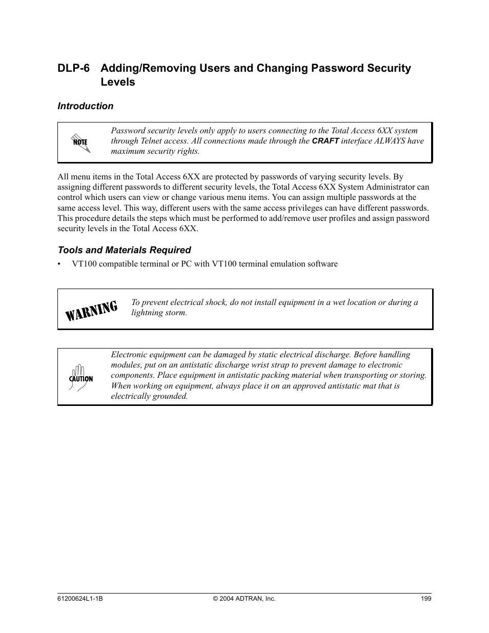 Dlp-6 | ADTRAN 600R User Manual | Page 201 / 264