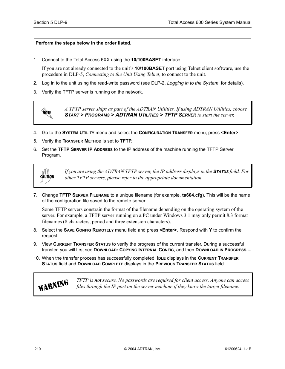 ADTRAN 600R User Manual | Page 212 / 264