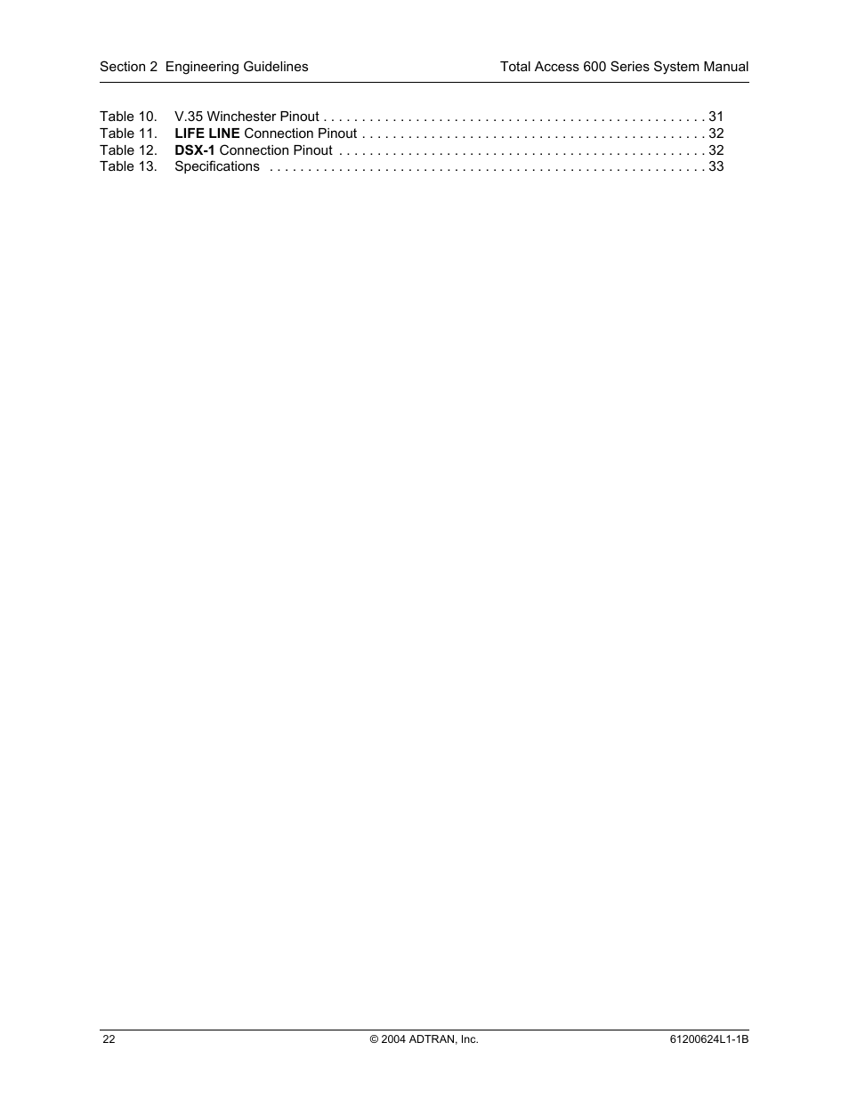 ADTRAN 600R User Manual | Page 22 / 264