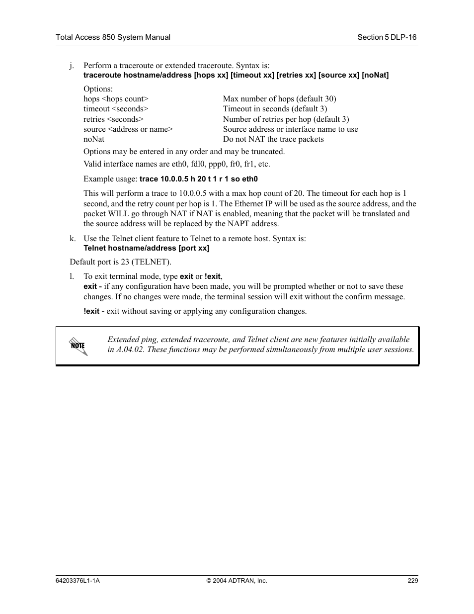 ADTRAN 600R User Manual | Page 231 / 264