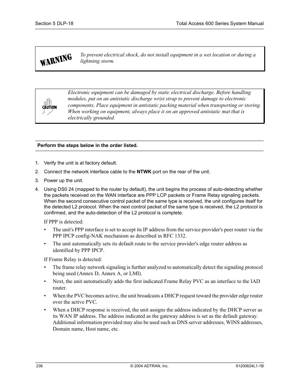 ADTRAN 600R User Manual | Page 238 / 264