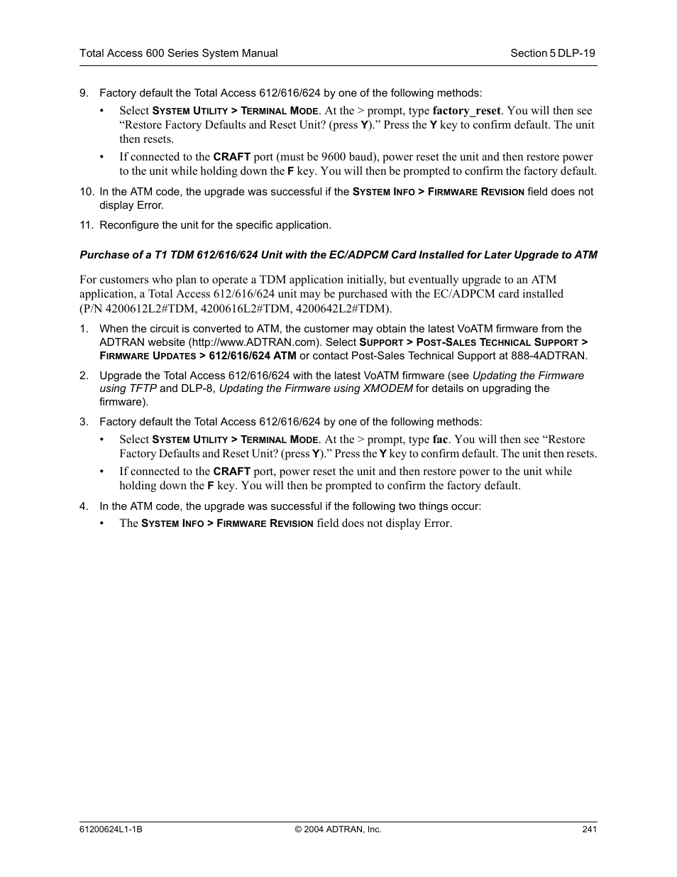 ADTRAN 600R User Manual | Page 243 / 264