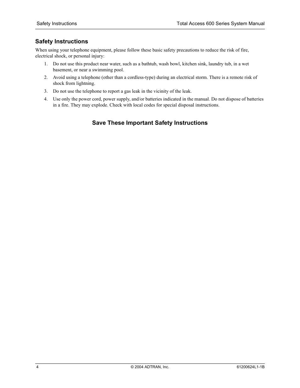 ADTRAN 600R User Manual | Page 4 / 264