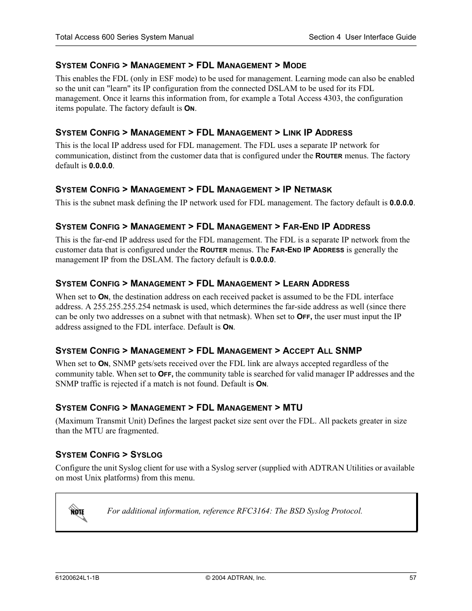 ADTRAN 600R User Manual | Page 59 / 264