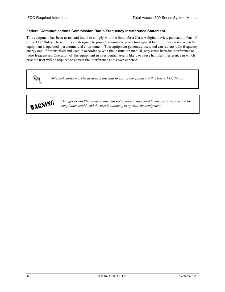 ADTRAN 600R User Manual | Page 6 / 264