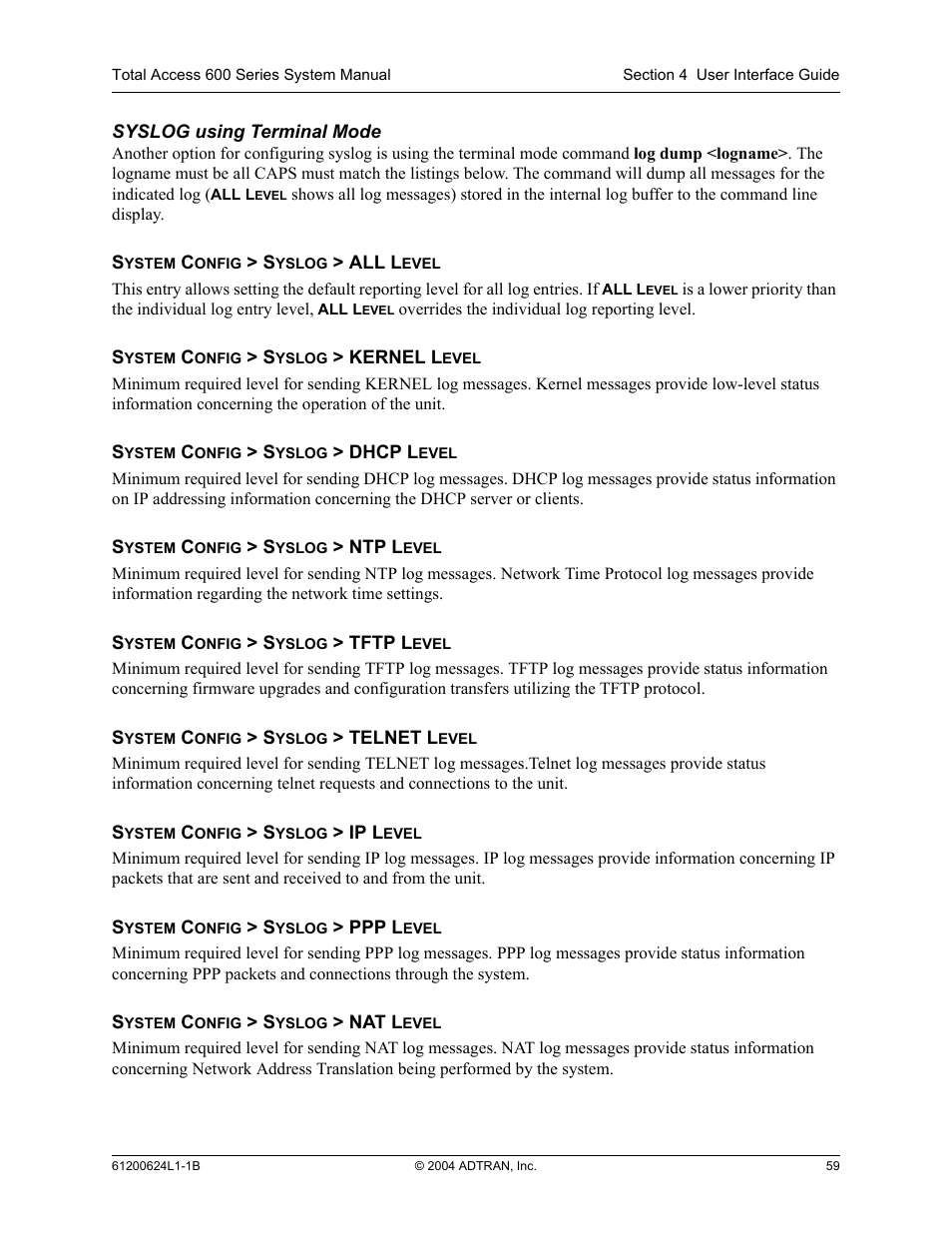 ADTRAN 600R User Manual | Page 61 / 264
