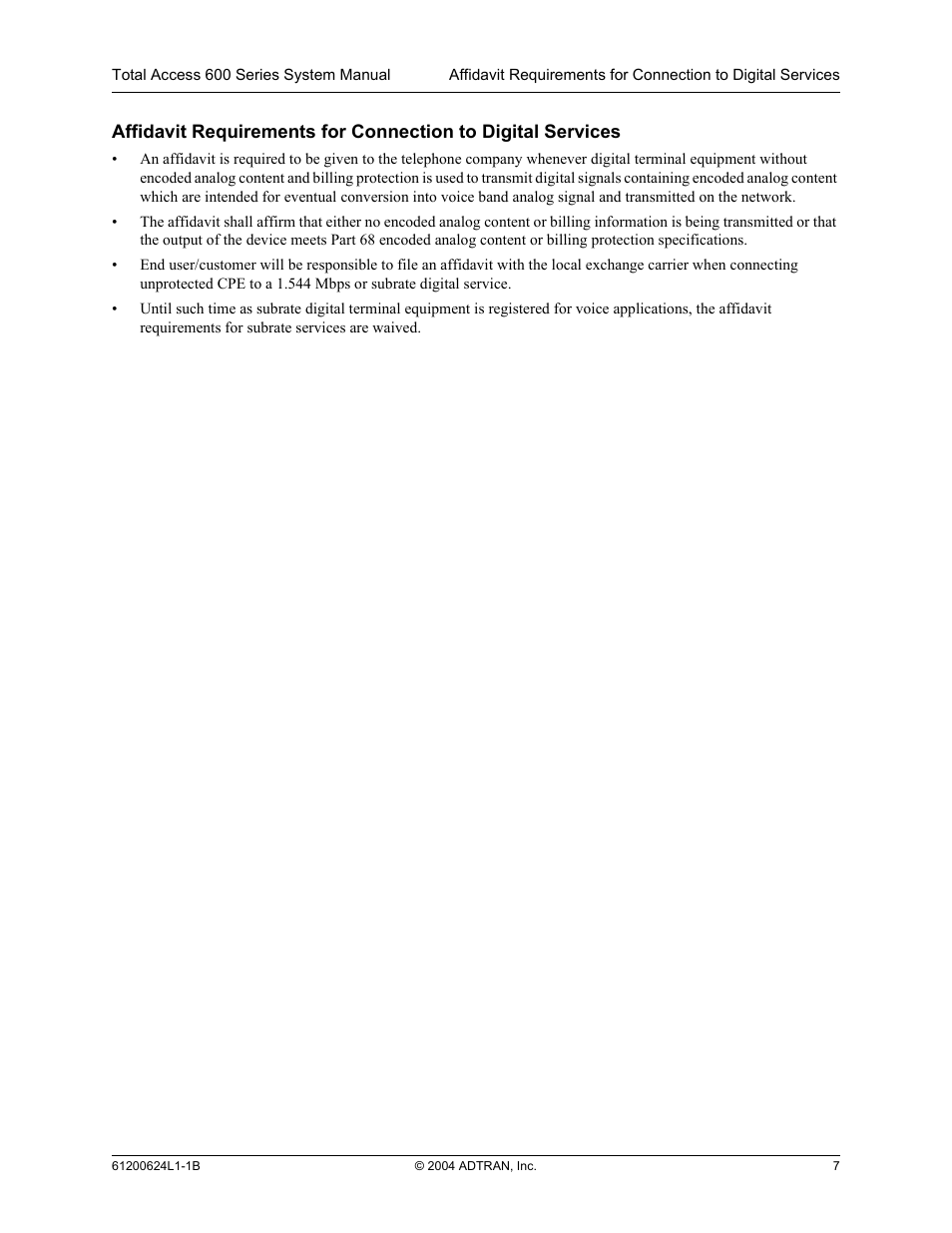ADTRAN 600R User Manual | Page 7 / 264