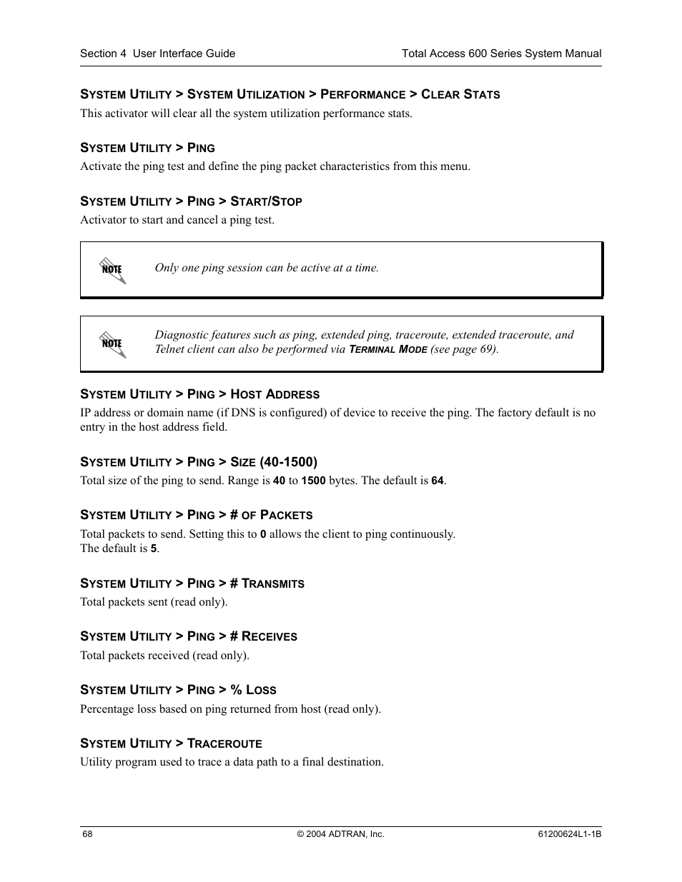 ADTRAN 600R User Manual | Page 70 / 264