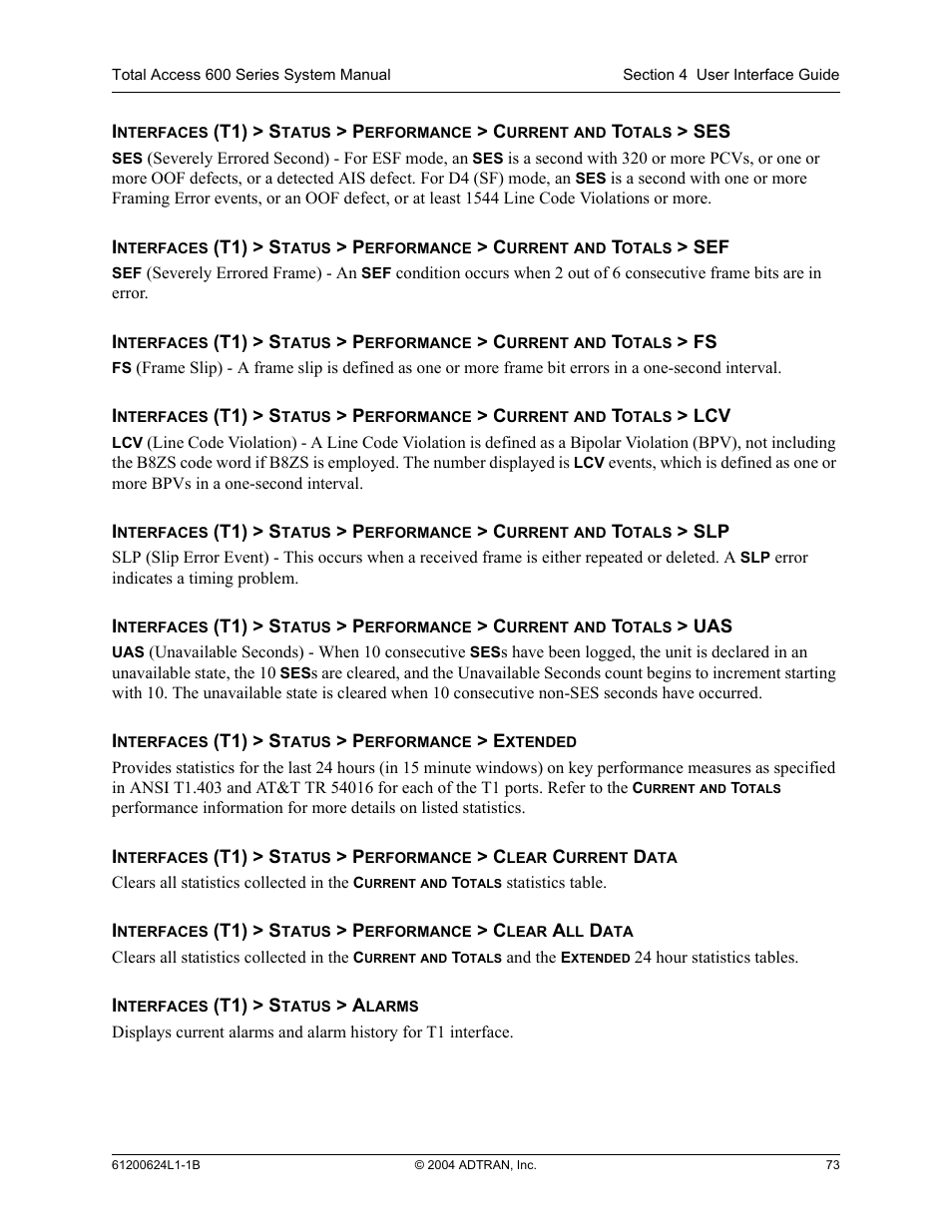 ADTRAN 600R User Manual | Page 75 / 264