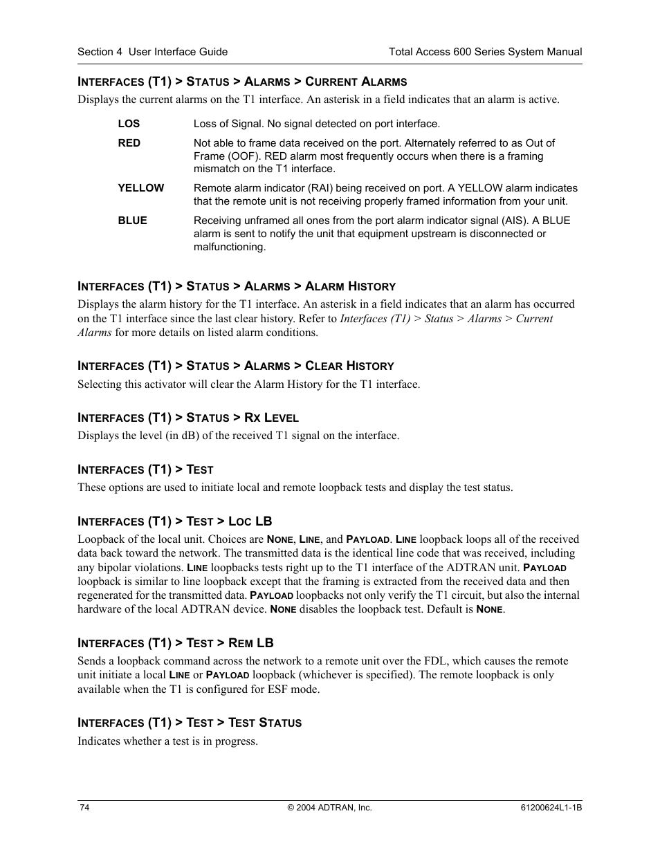 ADTRAN 600R User Manual | Page 76 / 264