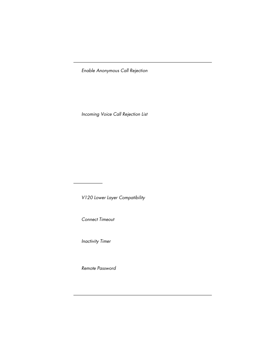 Advanced tab, 7 incoming voice call rejection list -17, Advanced tab -17 | ADTRAN 3000 User Manual | Page 57 / 146