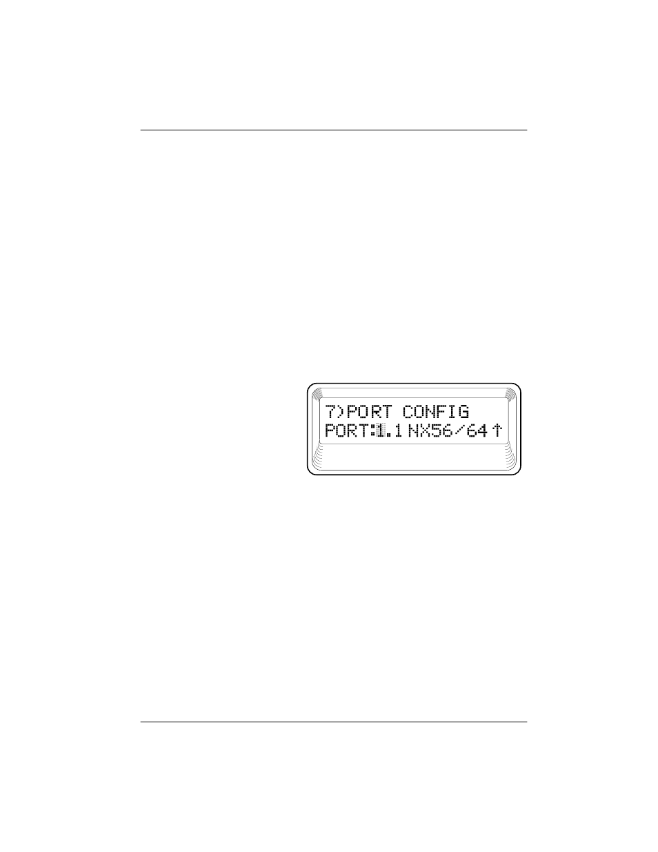 7)port config, submenu of 2)config -5, Operation -5, 1)interface -5 | Figure 3-3. port configuration submenu -5, 7)port config, submenu of 2)config | ADTRAN DUAL Nx56/64 1200142L1# User Manual | Page 27 / 42