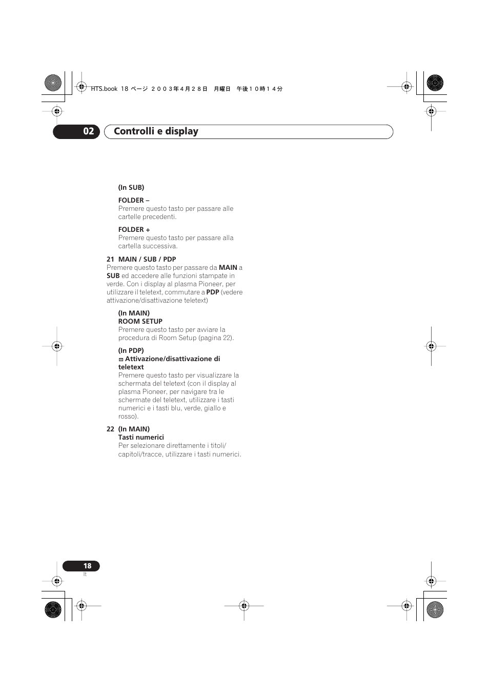 Controlli e display 02 | Pioneer NS-DV990 User Manual | Page 18 / 208