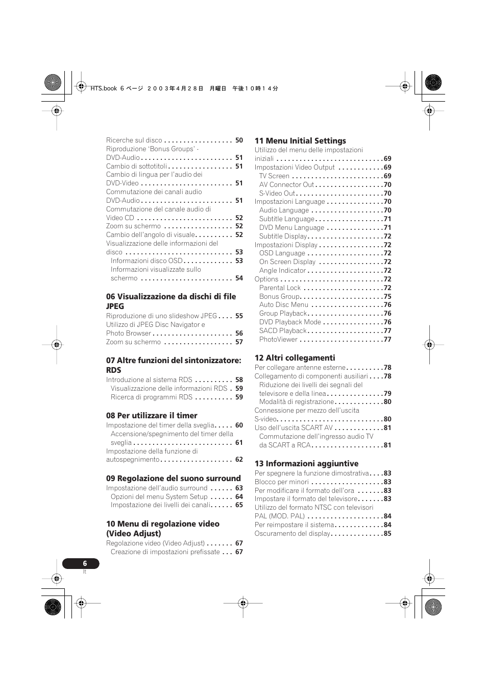 Pioneer NS-DV990 User Manual | Page 6 / 208