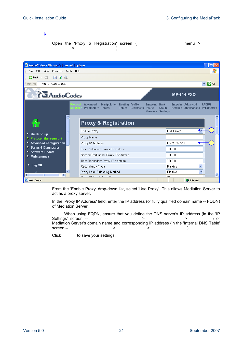 AudioCodes MP-118 User Manual | Page 21 / 44