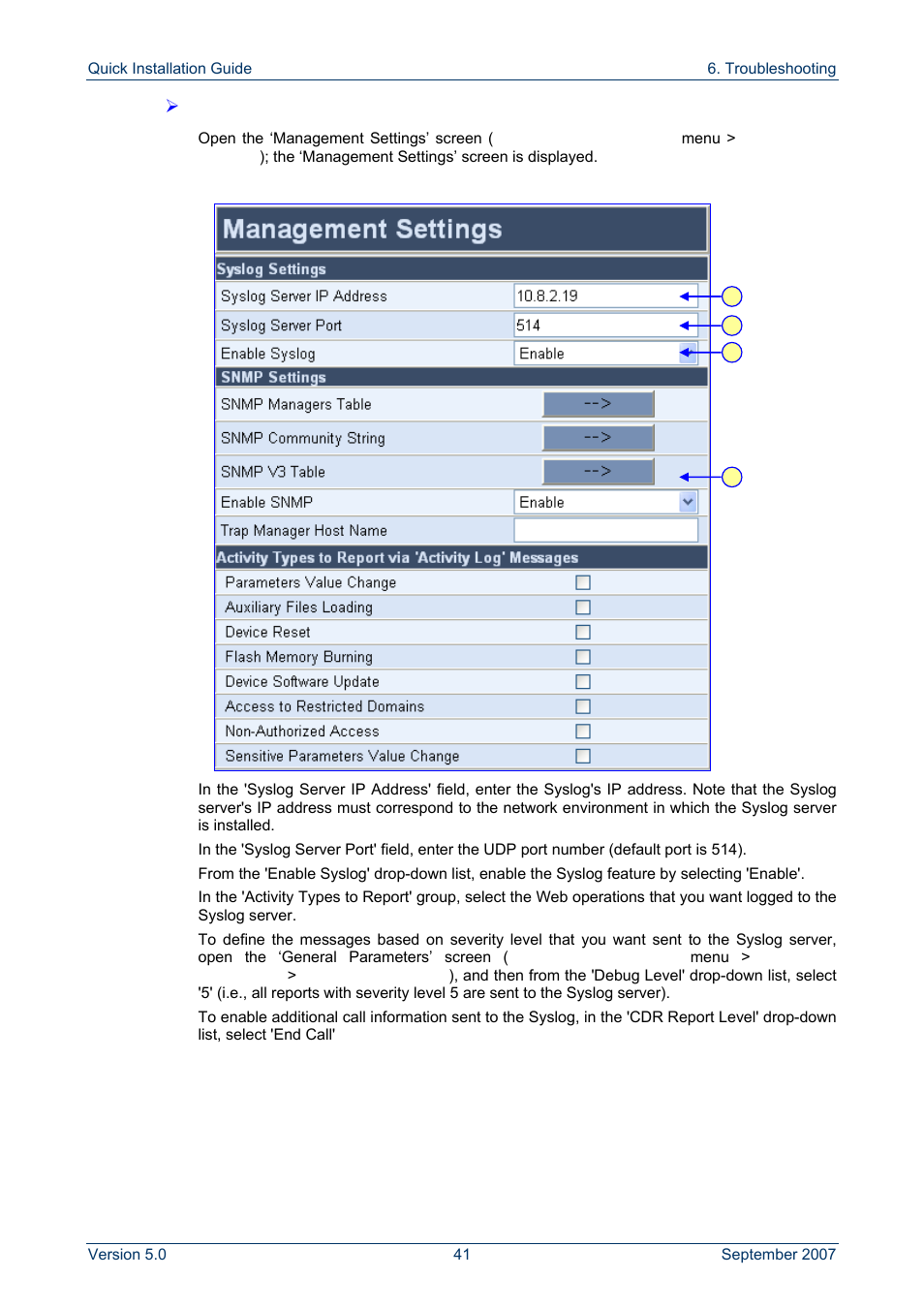 AudioCodes MP-118 User Manual | Page 41 / 44