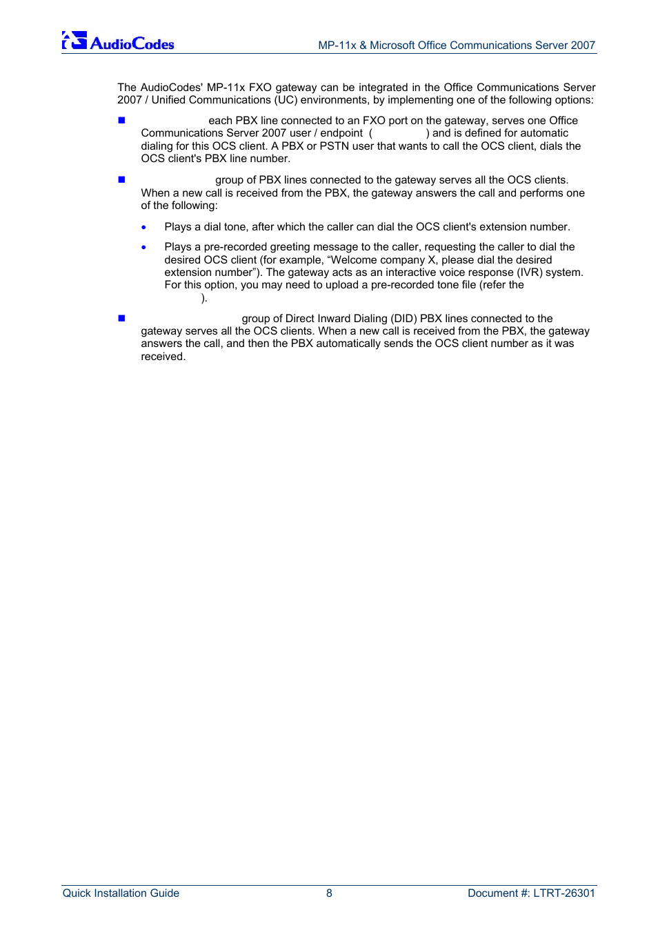 AudioCodes MP-118 User Manual | Page 8 / 44