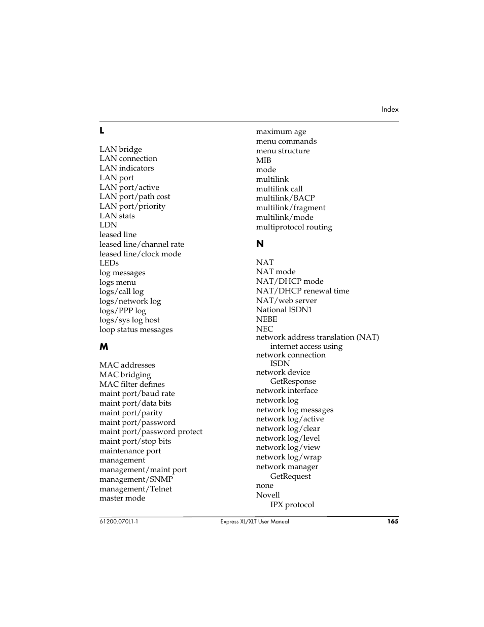 ADTRAN 1200070L1 User Manual | Page 181 / 187
