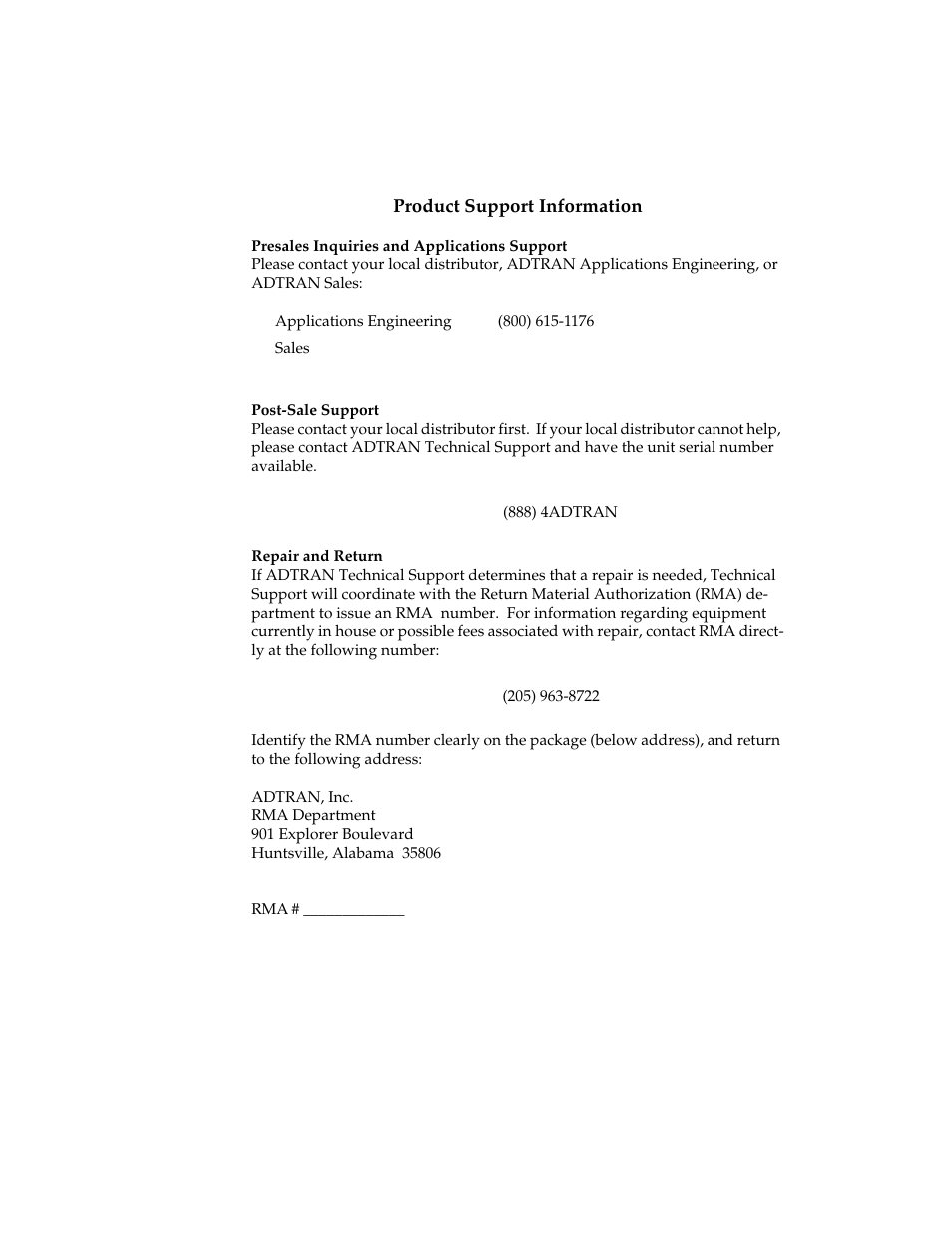 ADTRAN 1200070L1 User Manual | Page 187 / 187