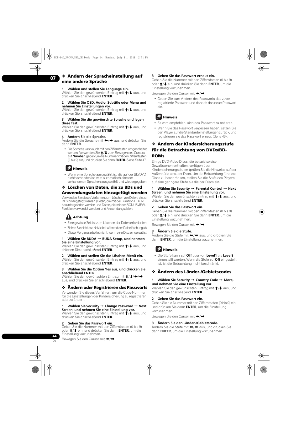 Pioneer BDP-440 User Manual | Page 108 / 308