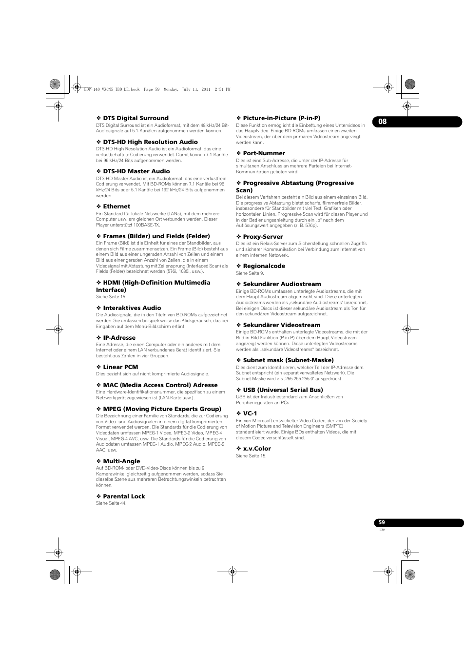 Pioneer BDP-440 User Manual | Page 123 / 308