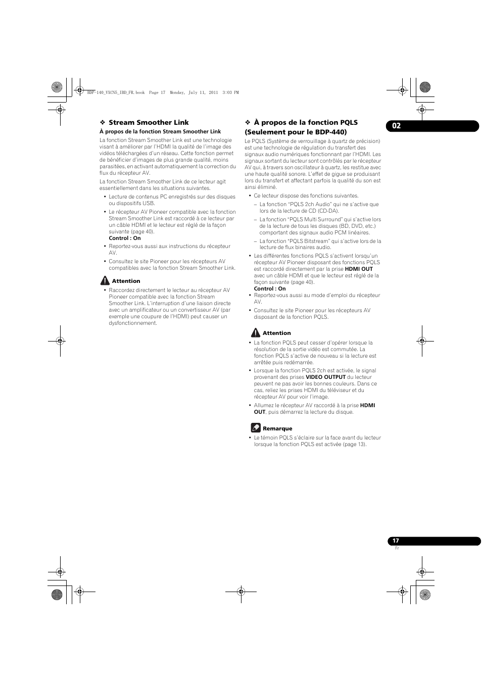 Pioneer BDP-440 User Manual | Page 17 / 308