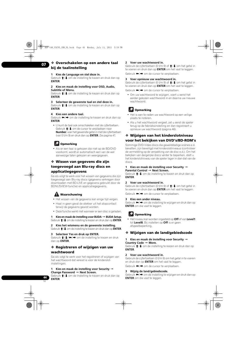 Pioneer BDP-440 User Manual | Page 228 / 308