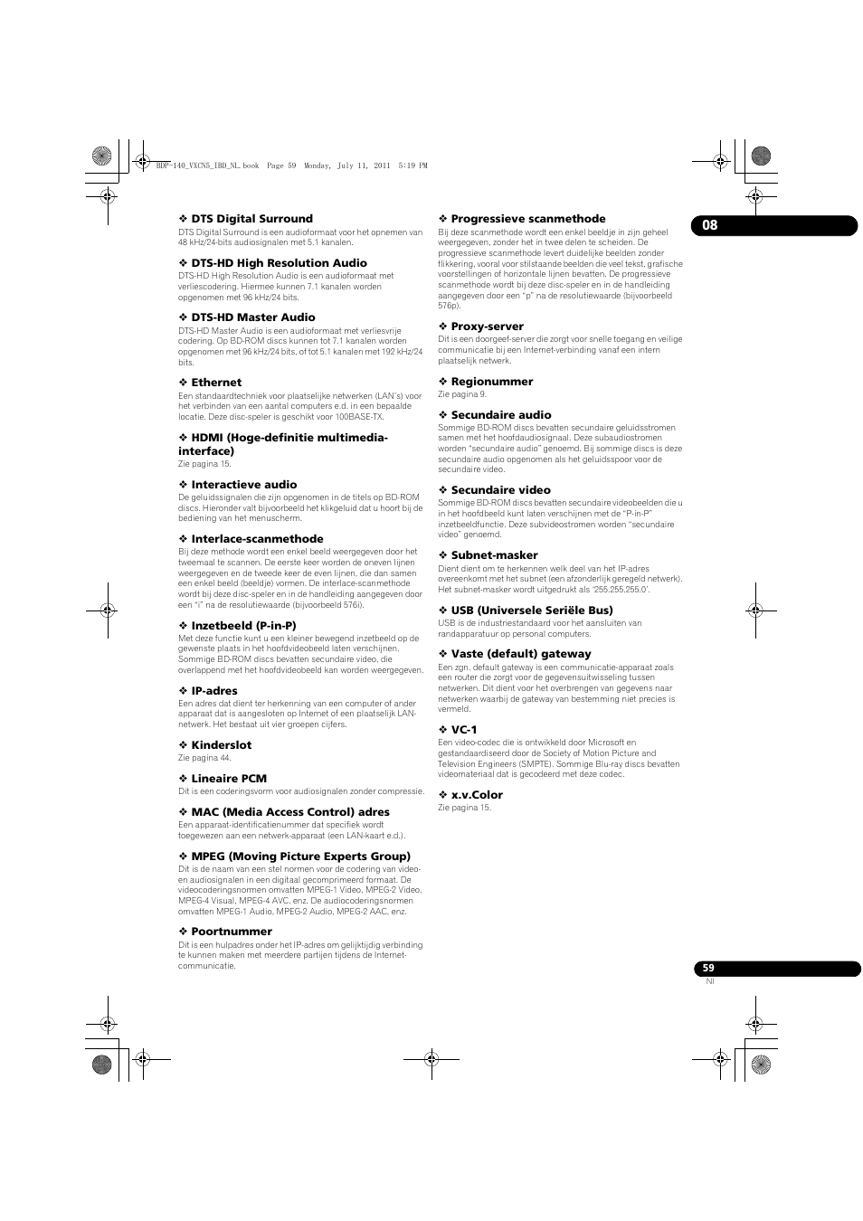 Pioneer BDP-440 User Manual | Page 243 / 308