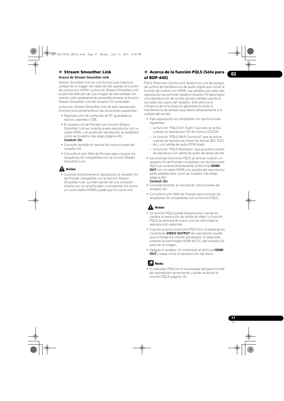 Pioneer BDP-440 User Manual | Page 261 / 308