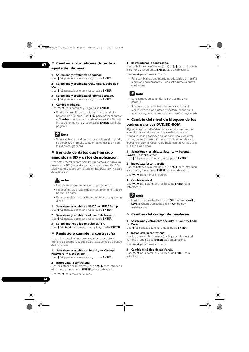 Pioneer BDP-440 User Manual | Page 288 / 308