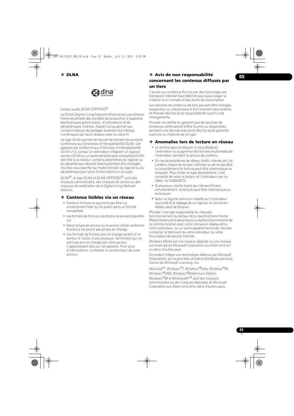 Pioneer BDP-440 User Manual | Page 35 / 308