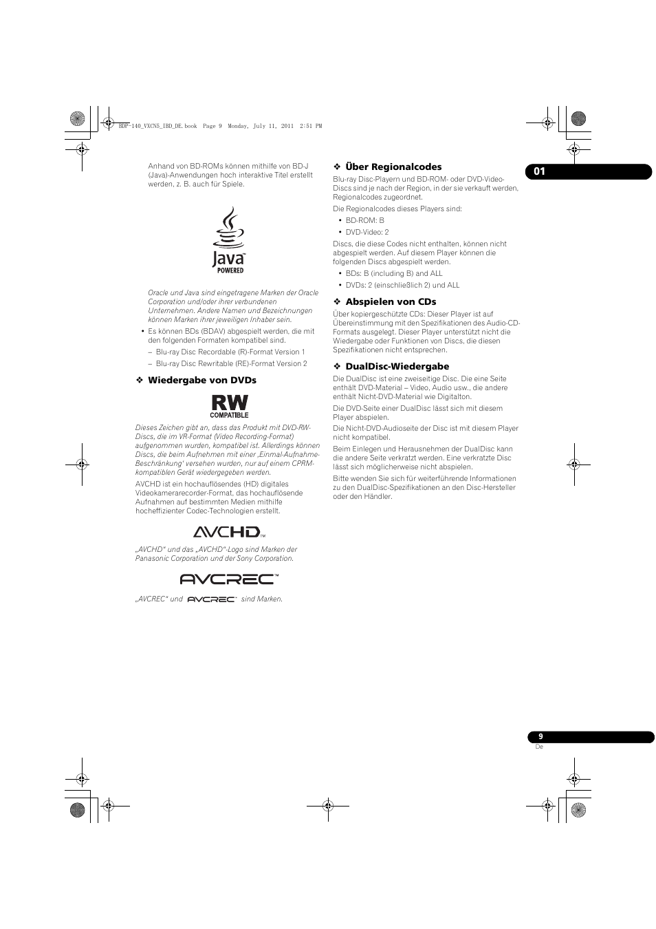 Pioneer BDP-440 User Manual | Page 73 / 308