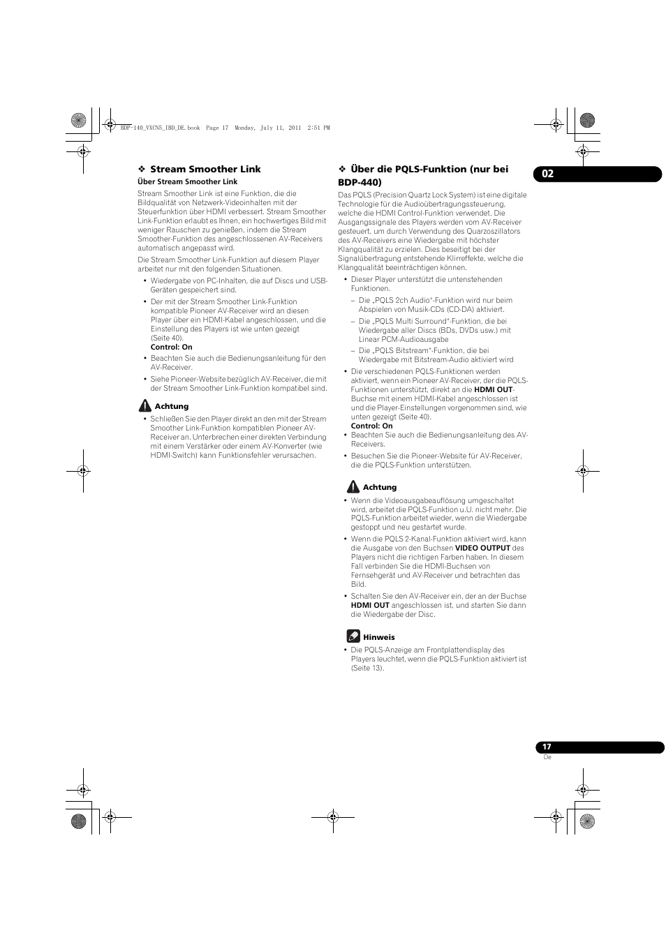 Pioneer BDP-440 User Manual | Page 81 / 308