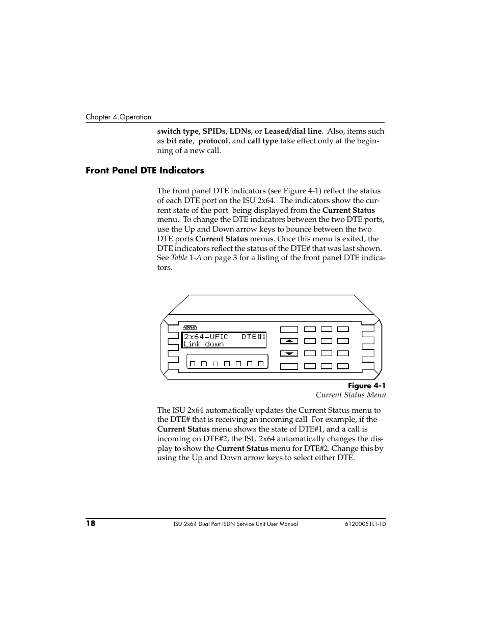 Front panel dte indicators | ADTRAN 1200051L6 User Manual | Page 32 / 165