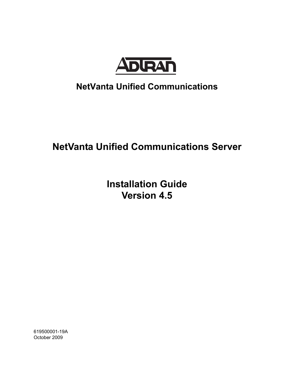 ADTRAN 619500001-19A User Manual | 27 pages