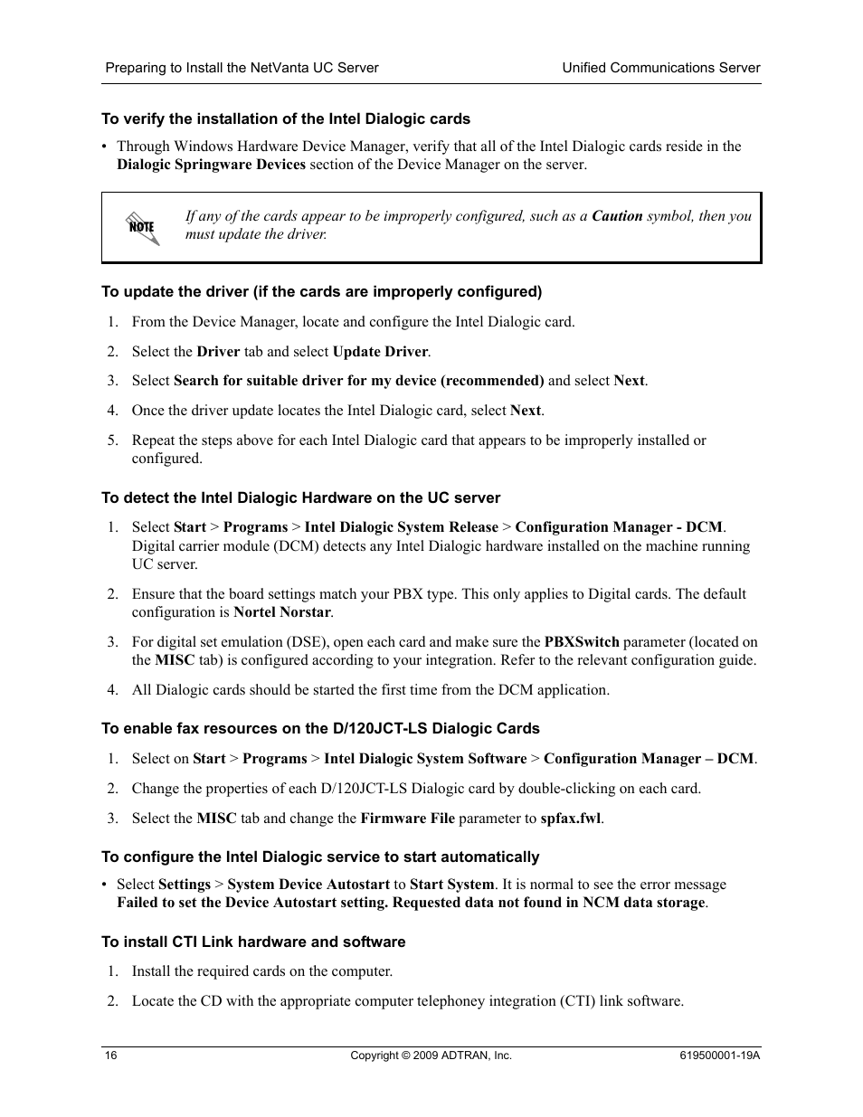 ADTRAN 619500001-19A User Manual | Page 16 / 27