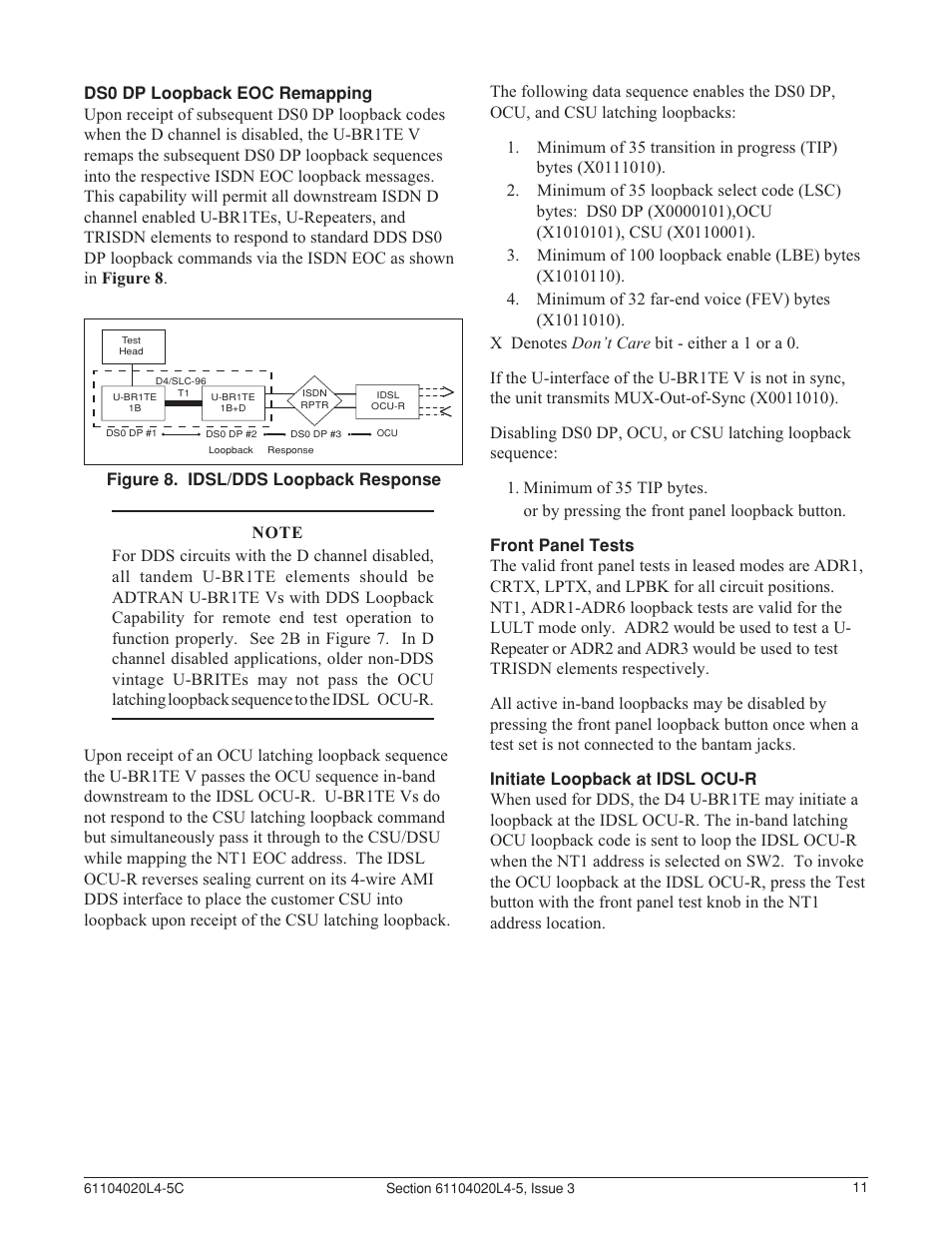 ADTRAN D4 U-BR1TE V User Manual | Page 11 / 14