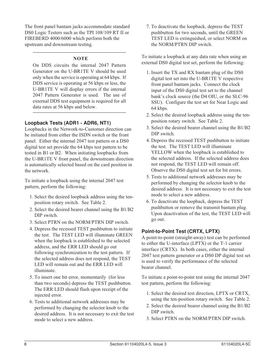 ADTRAN D4 U-BR1TE V User Manual | Page 8 / 14