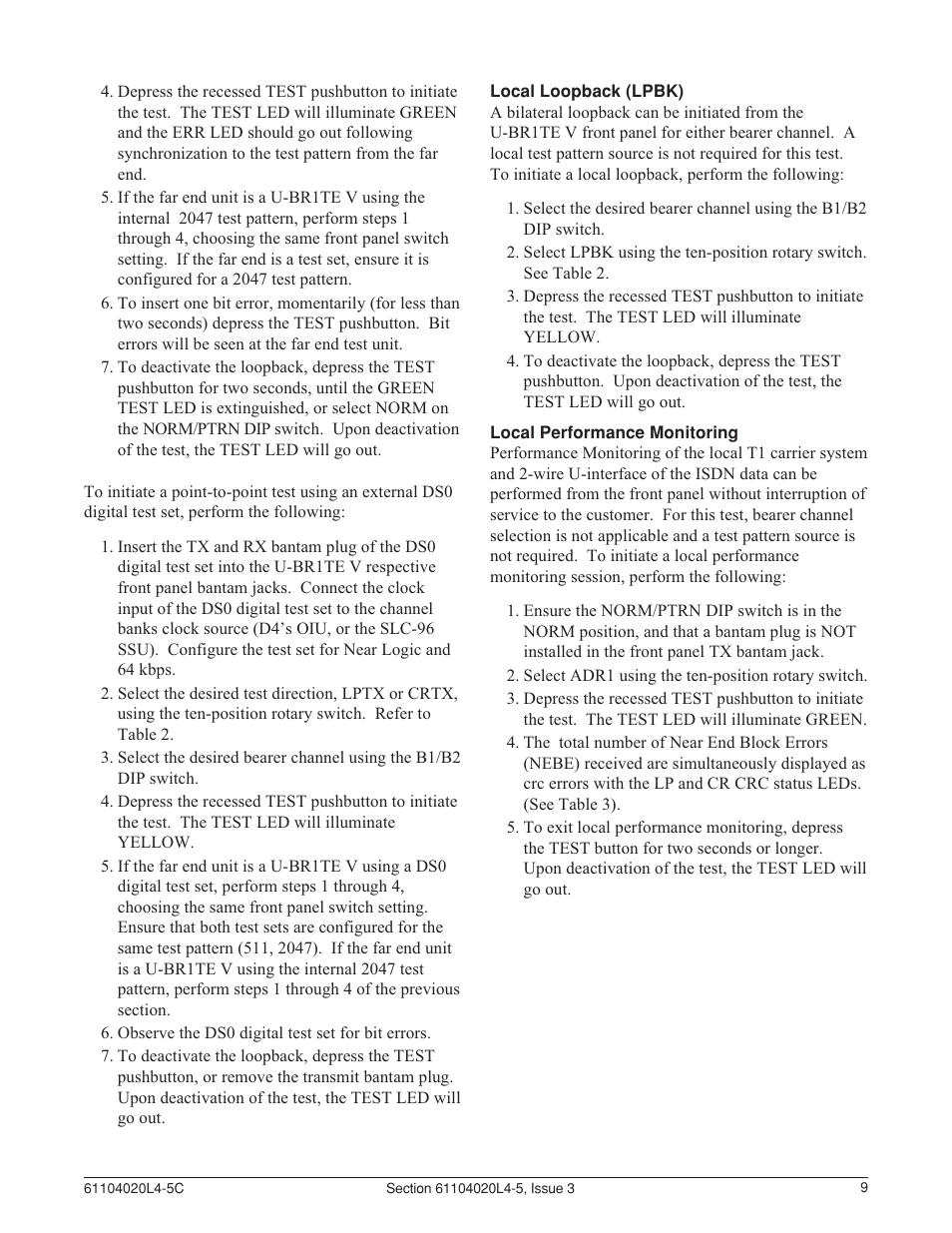 ADTRAN D4 U-BR1TE V User Manual | Page 9 / 14