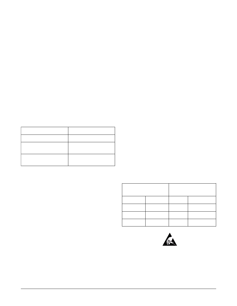 Installation, Table 1. alarm relay operation 2, Specifications | Maintenance, Warranty and customer service, Table 2. led indication | ADTRAN 850 User Manual | Page 2 / 4