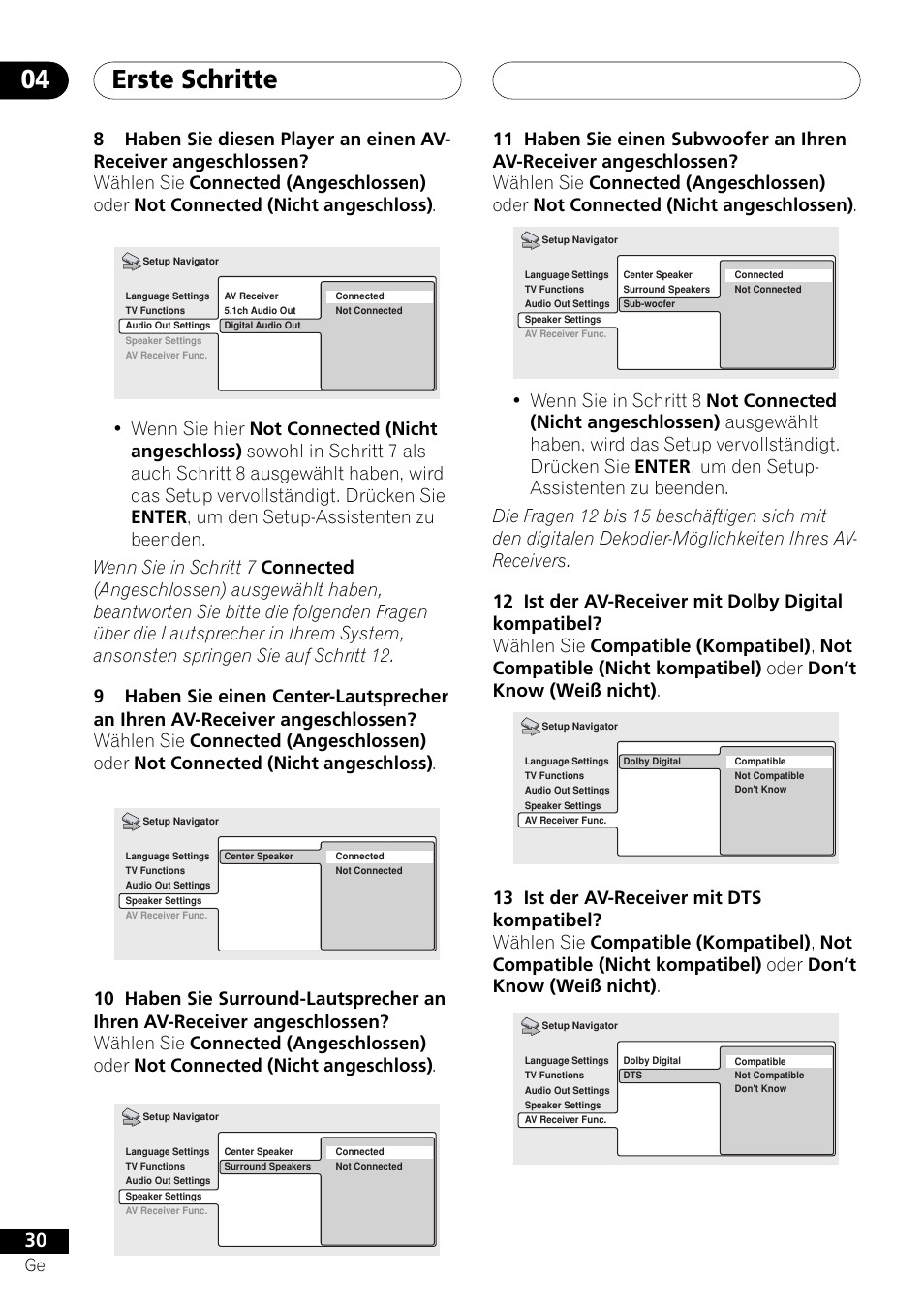 Erste schritte 04 | Pioneer DV-757Ai User Manual | Page 114 / 172