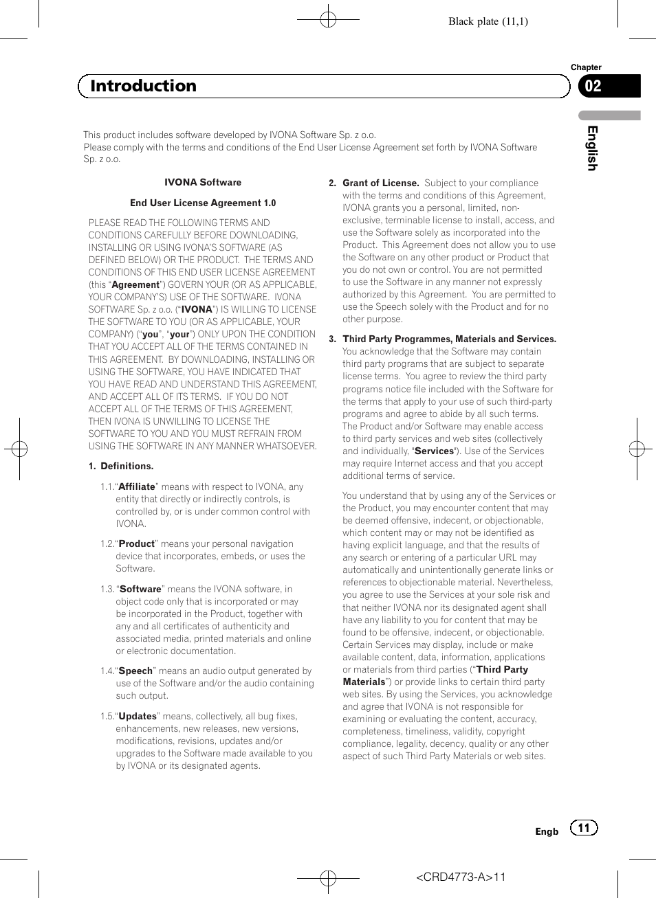 02 introduction | Pioneer AVIC-F960BT User Manual | Page 11 / 132