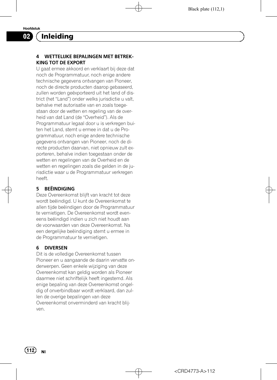 02 inleiding | Pioneer AVIC-F960BT User Manual | Page 112 / 132