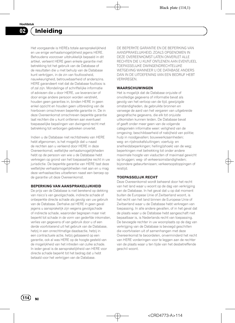 02 inleiding | Pioneer AVIC-F960BT User Manual | Page 114 / 132