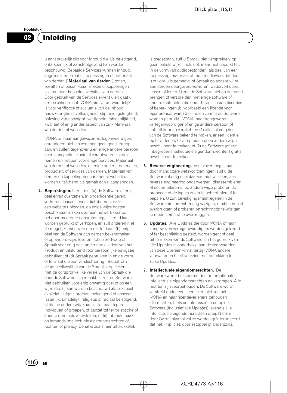02 inleiding | Pioneer AVIC-F960BT User Manual | Page 116 / 132