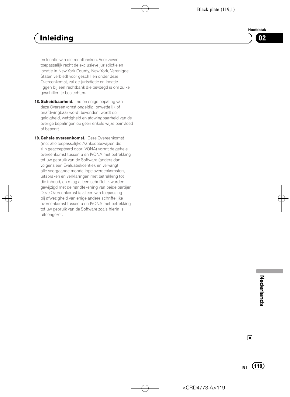 02 inleiding | Pioneer AVIC-F960BT User Manual | Page 119 / 132