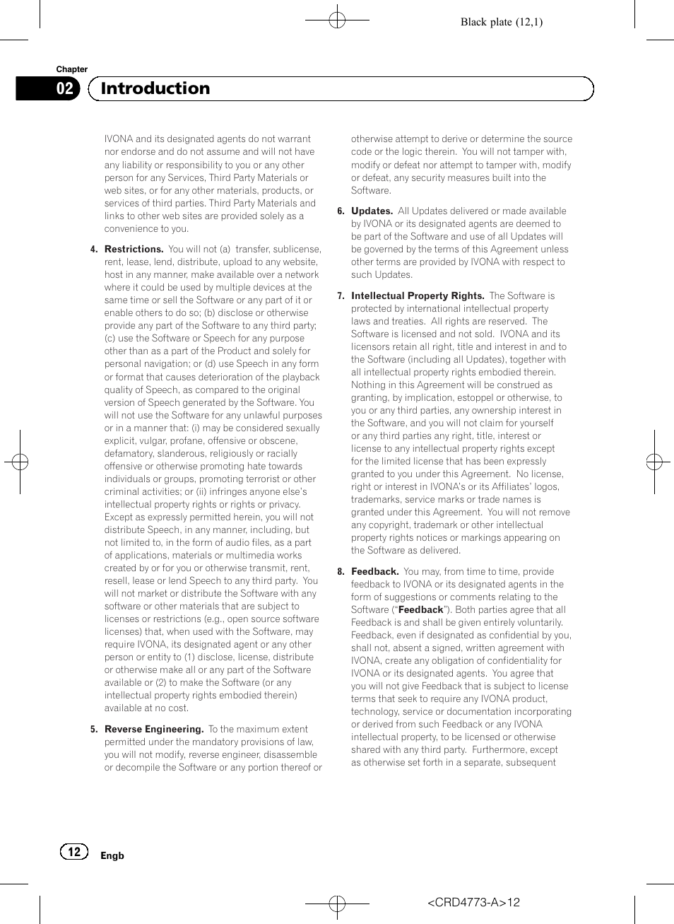 02 introduction | Pioneer AVIC-F960BT User Manual | Page 12 / 132