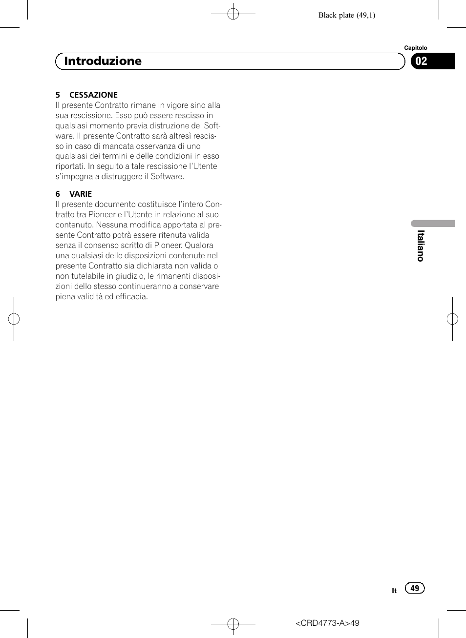 02 introduzione | Pioneer AVIC-F960BT User Manual | Page 49 / 132